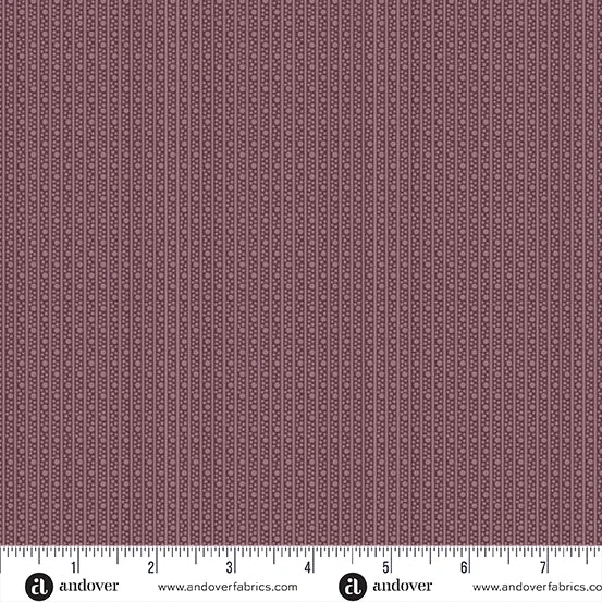 A-5188-P - TRUNK TRRASURES - DOTTY - PLUM - JO MORTON - ANDOWER FABRICS
