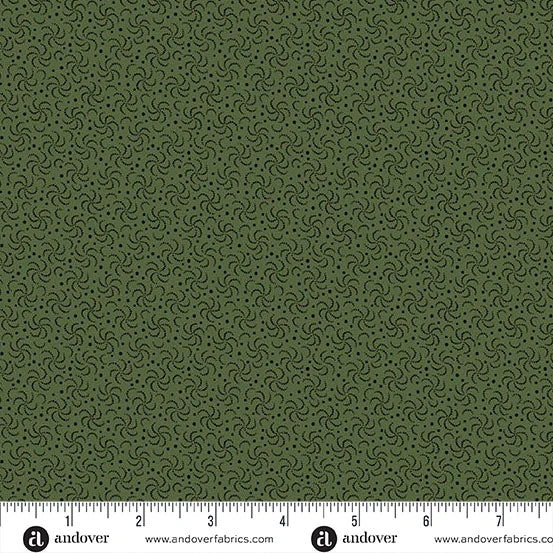 A-3985-G - TRUNK TREASURES - EDDY - HUNTER - JO MORTON - ANDOWER FABRICS