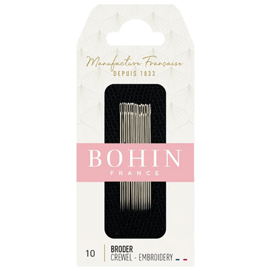 EMBROIDERY NEEDLES - SIZE 10 - BOHIN