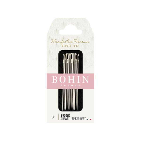 EMBROIDERY NEEDLES - SIZE 3 - BOHIN