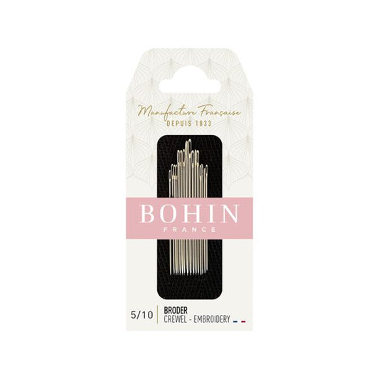 EMBROIDERY NEEDLES - SIZE 5/10 - BOHIN