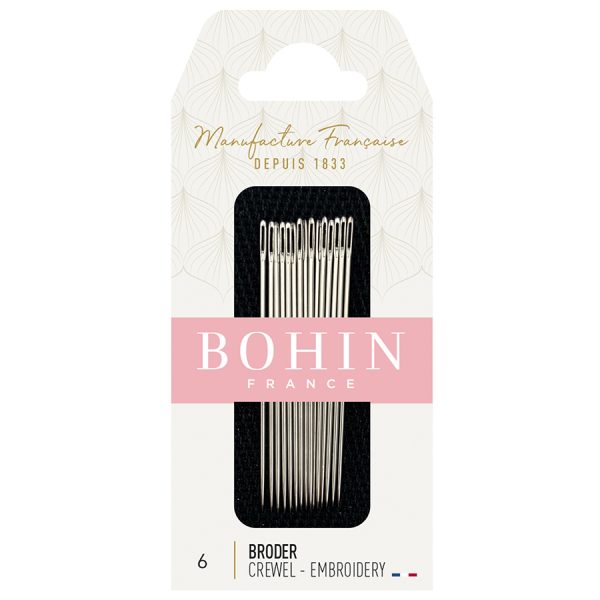 EMBROIDERY NEEDLES - SIZE 6 - BOHIN