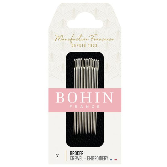 EMBROIDERY NEEDLES - SIZE 7 - BOHIN