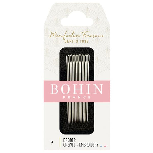 EMBROIDERY NEEDLES - SIZE 9 - BOHIN