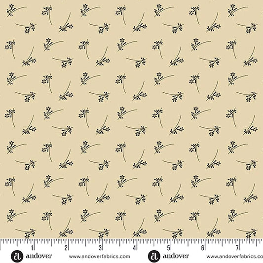 A-5082-L - TRUNK TREASURES - EXUBERANCE - ALMOND - JO MORTON - ANDOWER FABRICS