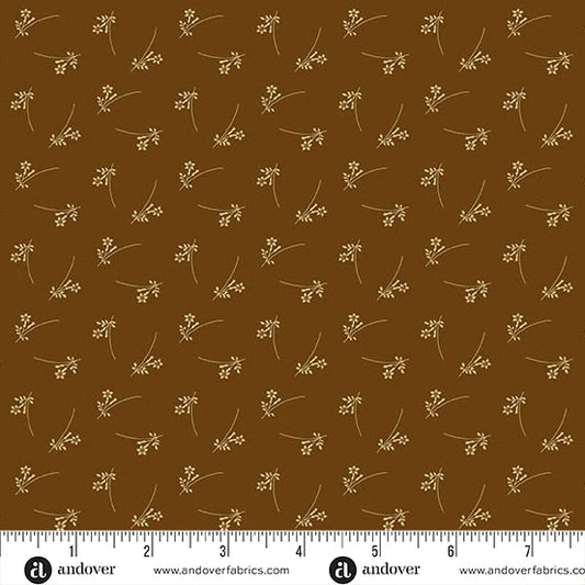 A-5082-N1 - TRUNK TREASURES - EXUBERANCE - CHOCOLATE - JO MORTON - ANDOWER FABRICS