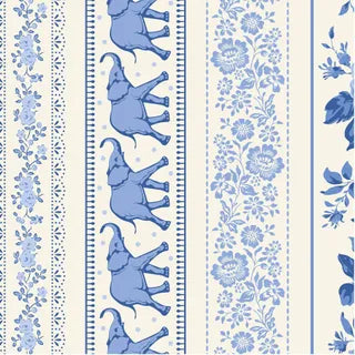 SOMETHING BLUE - CO-ORD BORDERS BLUE - 110170 - TILDA