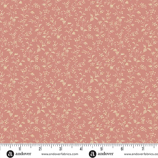 A-4891-E - TRUNK TREASURES - HARVEST - TEA ROSE - JO MORTON - ANDOWER FABRICS