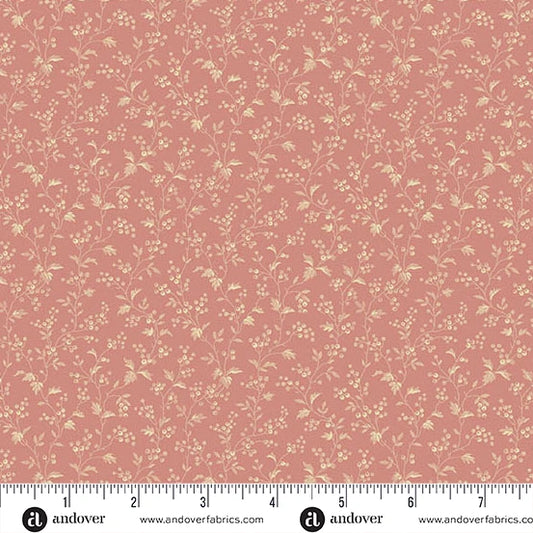 A-4891-E - TRUNK TREASURES - HARVEST - TEA ROSE - JO MORTON - ANDOWER FABRICS