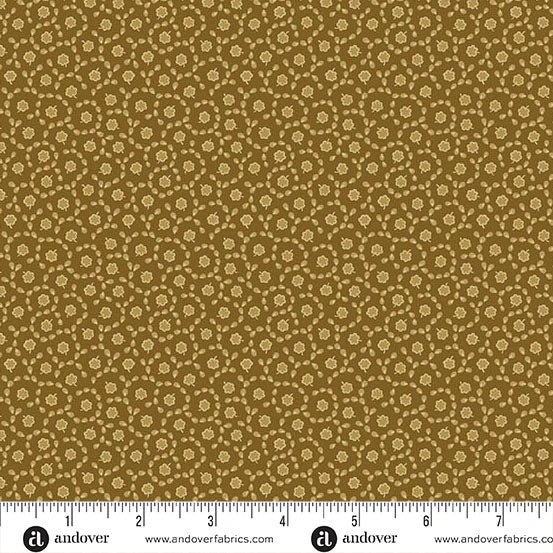 A-8773-N - TRUNK TREASURES - MAZE - BRONZE - JO  MORTON - ANDOWER FABRICS