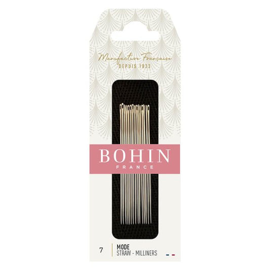 STRAW/MILLINER NEEDLES - SIZE 7 - BOHIN