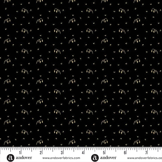 A-5084-K1 - TRUNK TREASURES - SHADOW - BLACK - JO MORTON - ANDOWER FABRICS