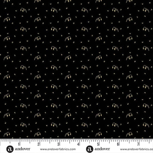 A-5084-K1 - TRUNK TREASURES - SHADOW - BLACK - JO MORTON - ANDOWER FABRICS