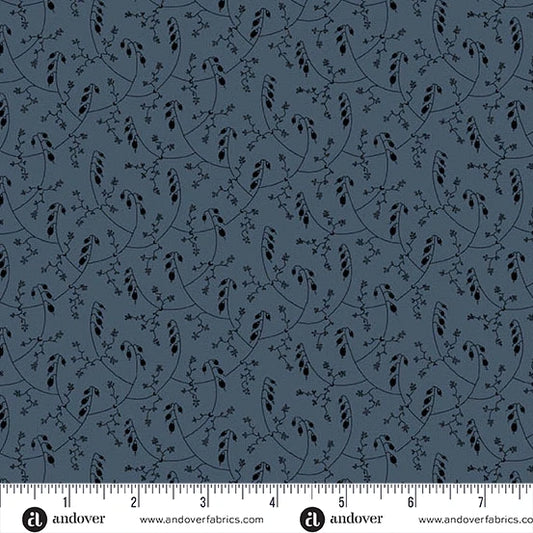 A-5186-B - TRUNK TREASURES - WILLOW - CADET - JO MORTON - ANDOWER FABRICS